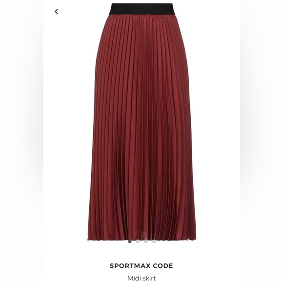 SOLD! on Ebay SportMax|Code MaxMara Label-cat Pleated Skirt.Size:IT40 US4/6. - Picture 5 of 14